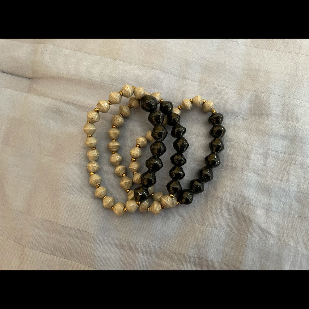Trades of Hope set of 3 bead stretch bracelets